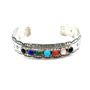 Native American Yassie Multicolor Stones Bracelet